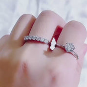 1.0 Ct Round Diamond Engagement Ring Set