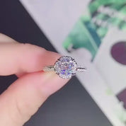 White Gold Wish Blossom Diamond Engagement Ring