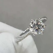 2.0 Ct Round Cut Diamond Engagement Ring