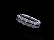 Round Cut Diamond Full Eternity Wedding Band