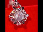 1.0 Ct Round Solitaire Diamond Pendant Necklace