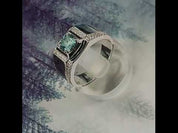 Diamond White Gold Men's Ring