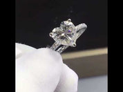 White Gold Engagement Ring with 2.0ct Heart Shaped Diamond