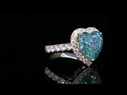 Classic 4.0 Ct Heart Cut Diamond 18K Yellow Gold Engagement Ring