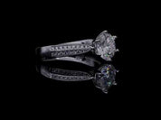 3.0 Ct Round Cut Diamond Engagement Ring
