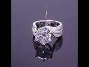 Elegant 5.0 Ct Round Cut Diamond Wedding Ring