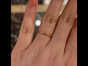 Simple 1.5mm Rose Gold Wedding Band