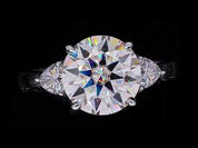 4.6 Ctw Three Stone Diamond Wedding Ring