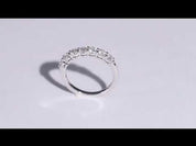 Classic Round Cut Diamond Half Eternity Wedding Band