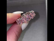 Oval Cut 8.5ct Tourmaline Birthstone EVN Diamond Alternative Band
