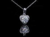 1.0 Ct Diamond Classic Heart Pendant Necklace