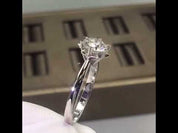 1.0ct Diamond Snowflake White Gold Engagement Ring