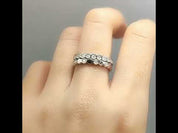 1.0ct Diamond Honeycomb Shaped Platinum Wedding Band