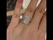 Elongated Cushion Cut 9.0ct Diamond Engagement Ring