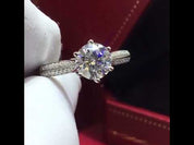 1.0 Ct Round Cut Diamond Wedding Ring