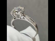 Star Queen White Gold Engagement Ring with 2.0ct Diamond