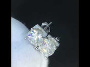 1.0 Ct Round Diamond Cow Head Stud Earrings