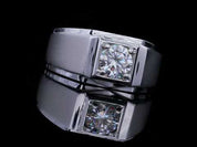 1.0 Ct Solitaire Diamond Men's Wedding Band