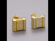 Classic Round Cut Diamond Hip hop Earrings