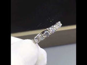 Round Cut Seven Stones Diamond Engagement Ring