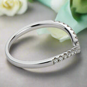0.22 ct Micro Round-cut Diamond Wedding Band-Evani Naomi Jewelry