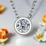 0.3ct Diamond Round Brilliant Cutting Necklaces-Evani Naomi Jewelry