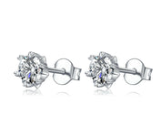 0.5 ct Snowflake 5.0mm Diamond Stud Earrings-Evani Naomi Jewelry