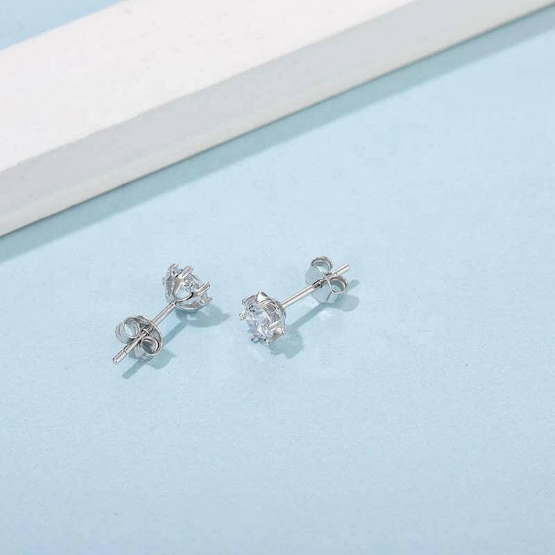 0.5 ct Snowflake 5.0mm Diamond Stud Earrings-Evani Naomi Jewelry