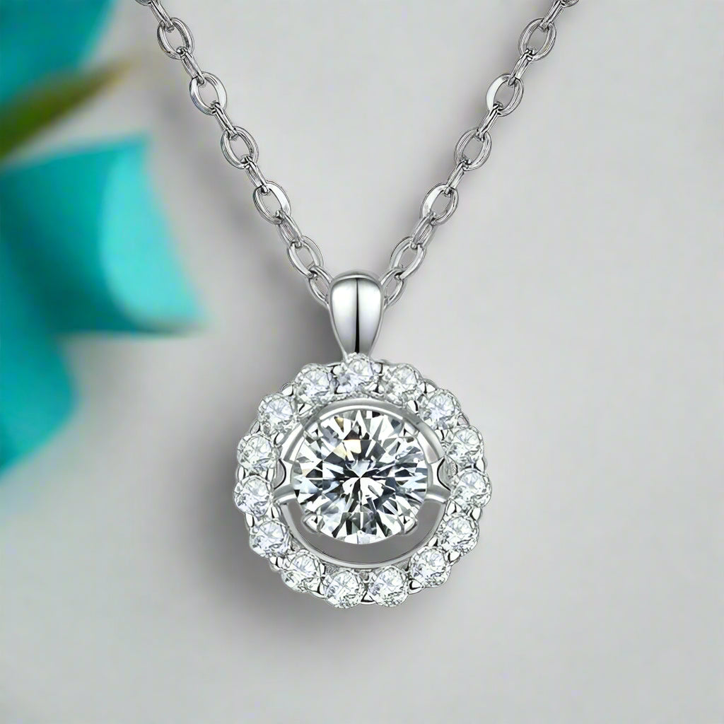 0.5 ct Twinkle Setting Round Diamond Necklace-Evani Naomi Jewelry