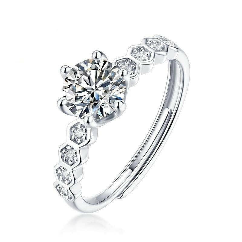 0.50 ct Diamond 5mm Engagement Ring-Evani Naomi Jewelry