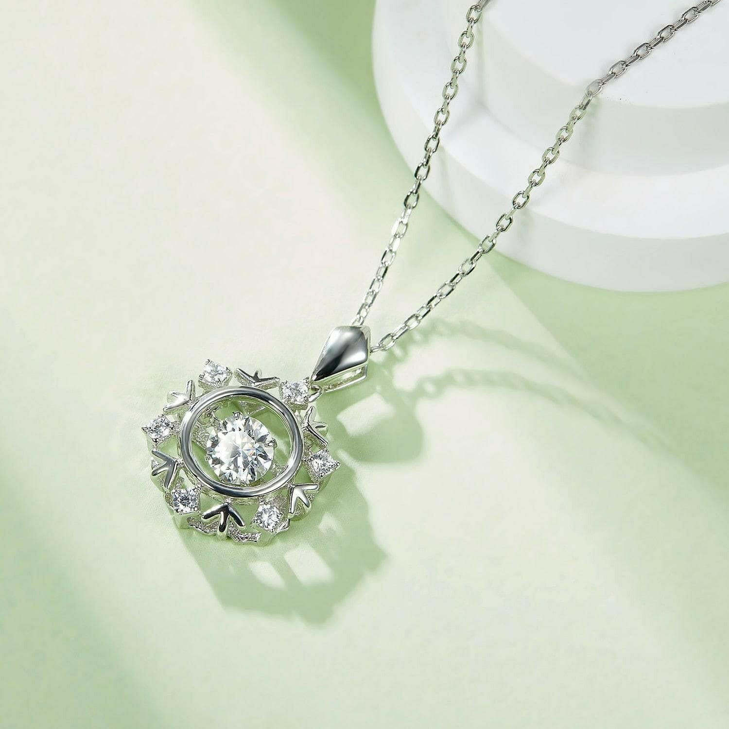 0.50 ct Diamond Snowflake Necklace-Evani Naomi Jewelry