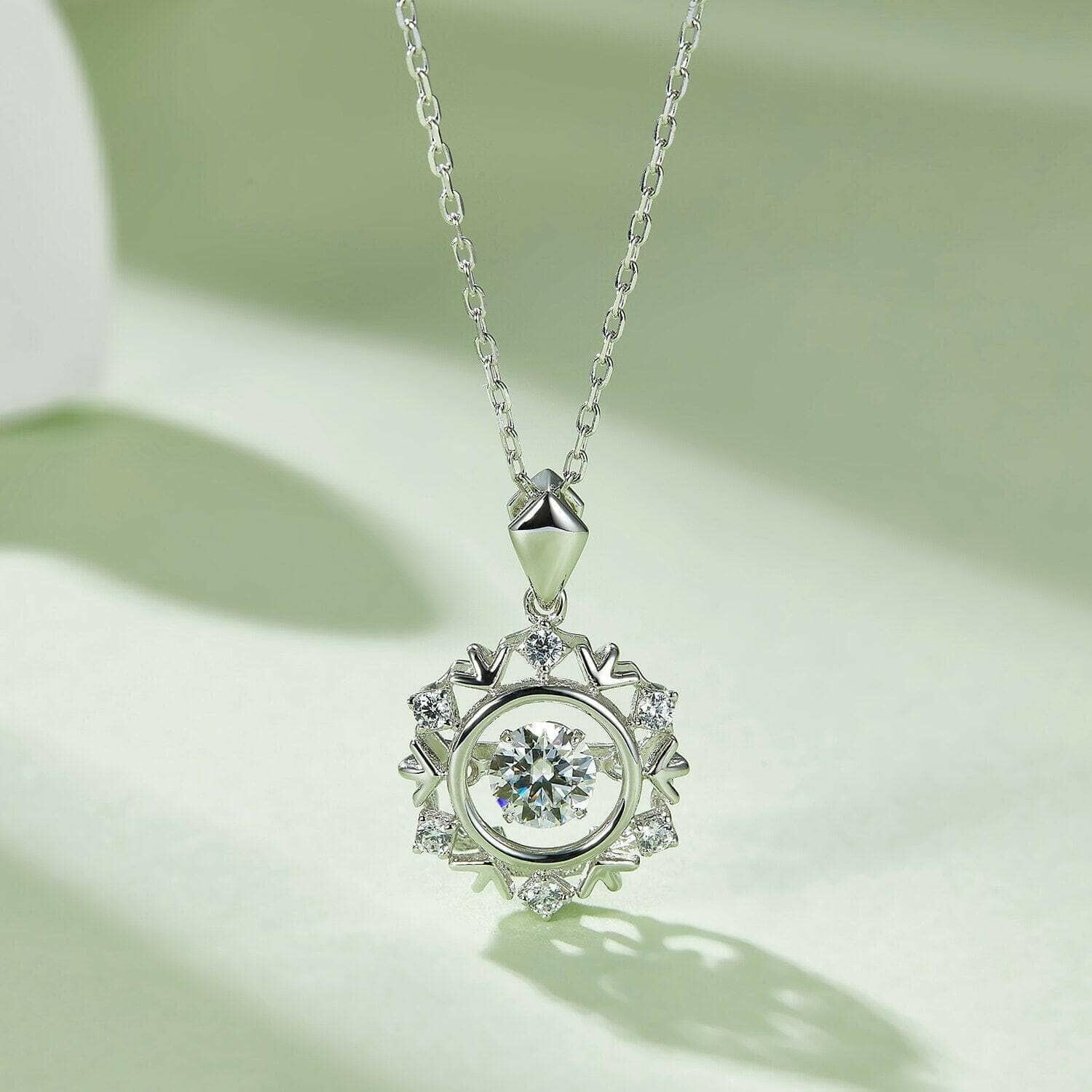 0.50 ct Diamond Snowflake Necklace-Evani Naomi Jewelry