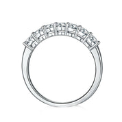 0.70 ct Half Eternity Diamond Wedding Band-Evani Naomi Jewelry