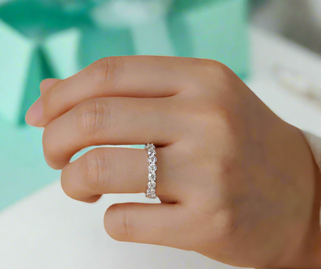 0.70 ct Round-cut Diamond Wedding Band-Evani Naomi Jewelry