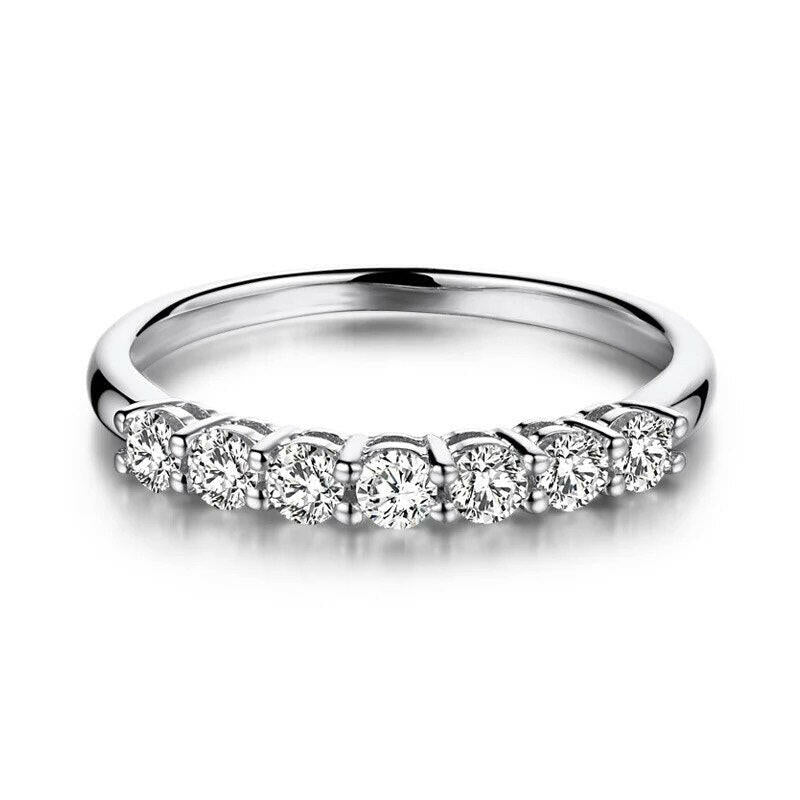 0.70 ct Round-cut Diamond Wedding Band-Evani Naomi Jewelry