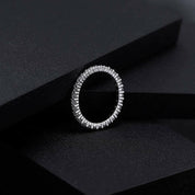0.87 ct Diamond Full Eternity Dainty Wedding Band-Evani Naomi Jewelry