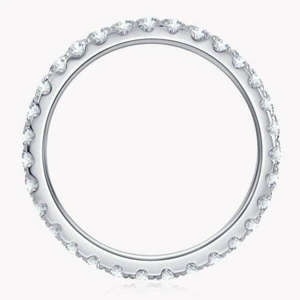 0.90 ct Diamond Full Eternity Wedding Band-Evani Naomi Jewelry