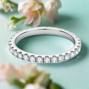 0.90 ct Diamond Full Eternity Wedding Band-Evani Naomi Jewelry