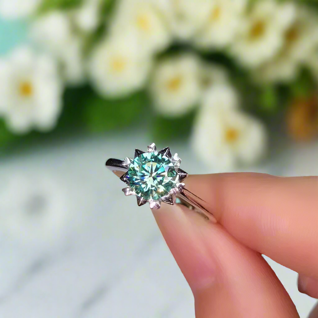 14k White Gold 2ct Diamond Wedding Ring-Evani Naomi Jewelry