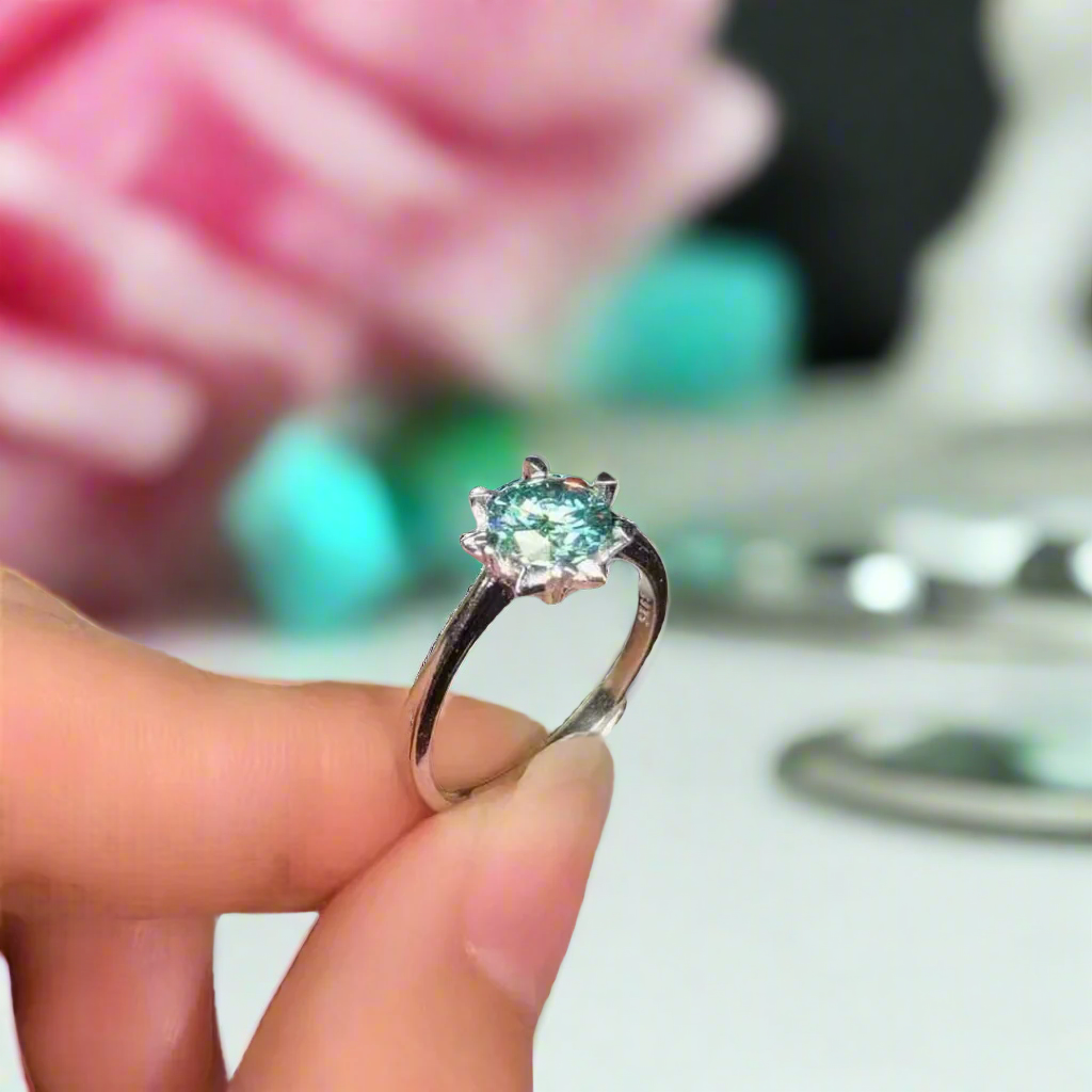 14k White Gold 2ct Diamond Wedding Ring-Evani Naomi Jewelry