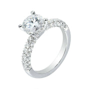 14k White Gold Diamond Engagement Ring-Evani Naomi Jewelry