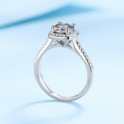 14k White Gold Round Diamond Engagement Ring-Evani Naomi Jewelry