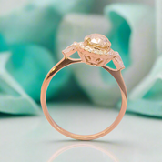 1.0 Ct Pear Cut Diamond Engagement Ring-Evani Naomi Jewelry