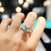 1.0 Ct Round Cut Diamond Engagement Ring-Evani Naomi Jewelry