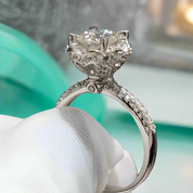 1.0 Ct Round Cut Diamond Engagement Ring-Evani Naomi Jewelry