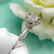 1.0 Ct Round Cut Diamond Engagement Ring-Evani Naomi Jewelry