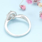 1.0 ct Round Diamond Twist Band Engagement Ring-Evani Naomi Jewelry