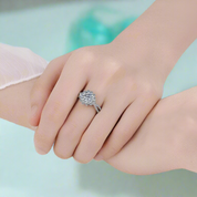 1.00 ct Diamond Flower Engagement Ring-Evani Naomi Jewelry