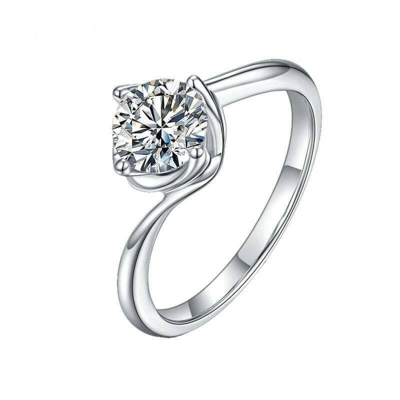 1.00 ct Diamond Solitaire Classic Engagement Ring-Evani Naomi Jewelry