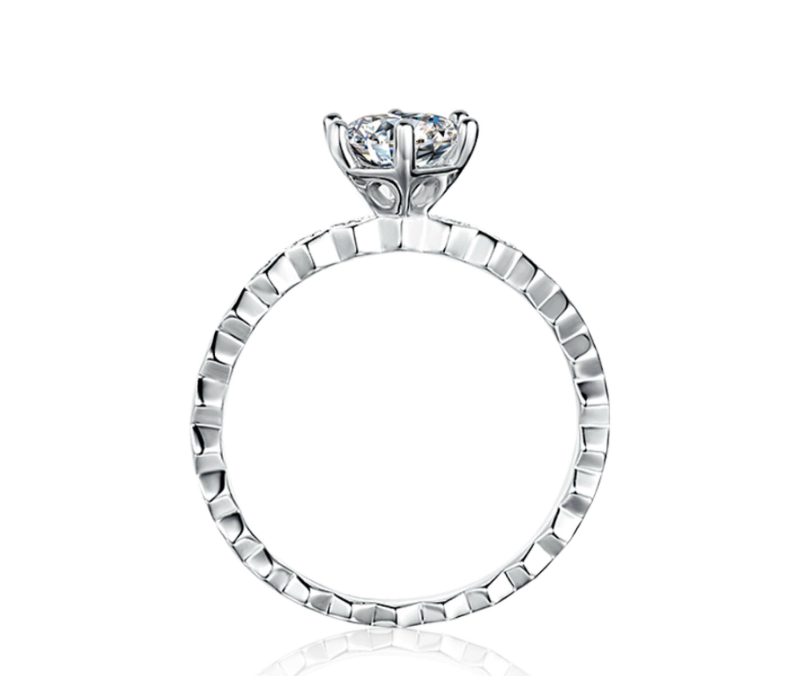 1.00 ct Diamond Vintage Wedding Ring-Evani Naomi Jewelry